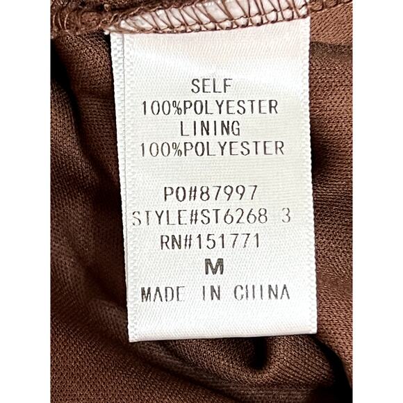 Le Lis Collection Brown w/ Gold Glitter Stars Tulle One Piece Body Suit Size M - Picture 8 of 9